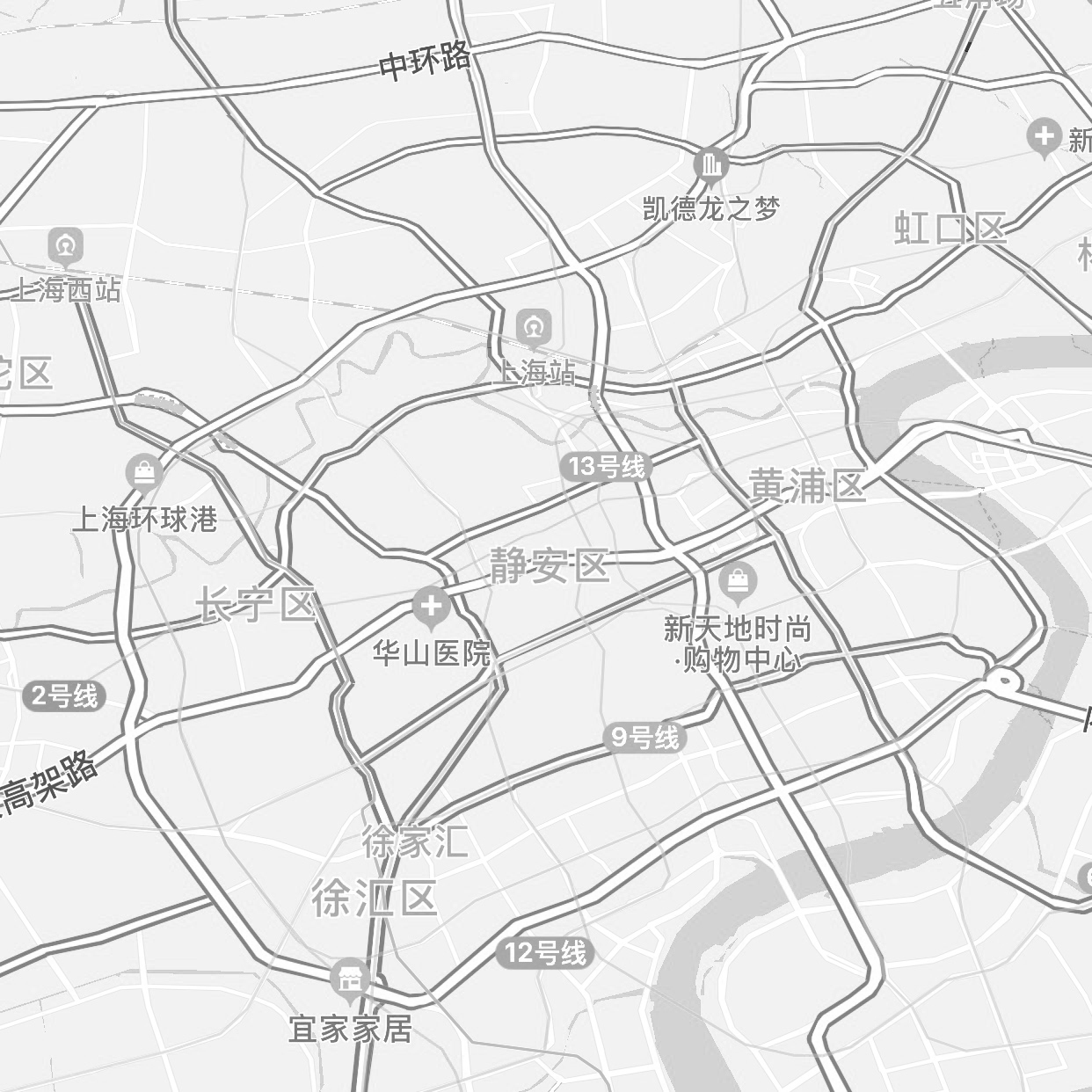 Shanghai Surveillance Camera Map (Source: GaoDe Map)